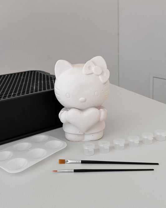 Katzen Figur mit Herz
