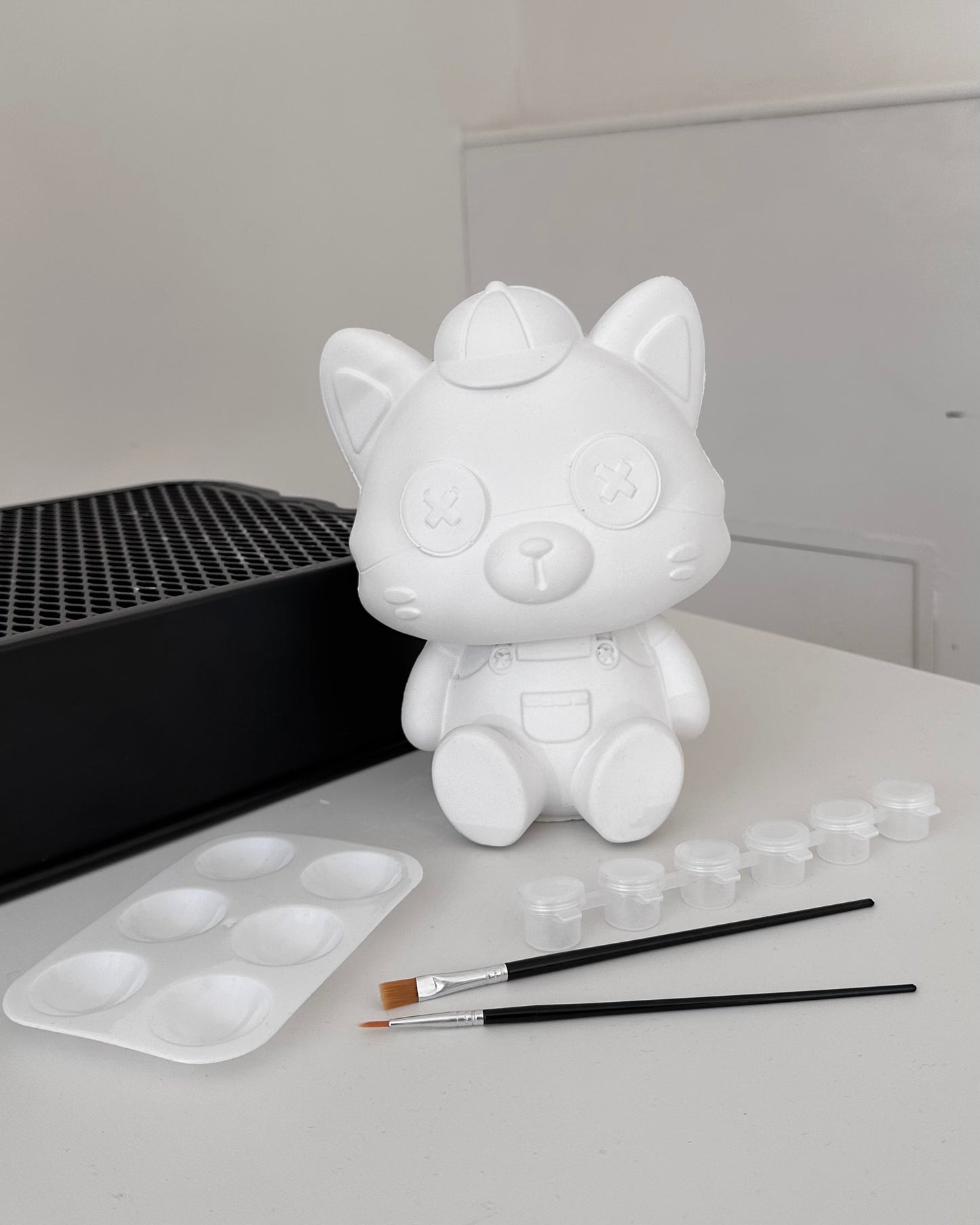 Fuchs Figur mit Knopfaugen