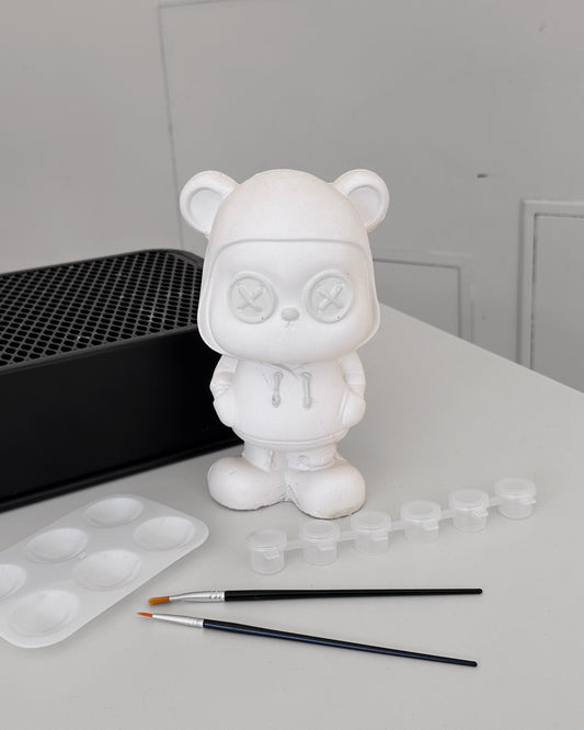 Teddy Figur mit Knopfaugen